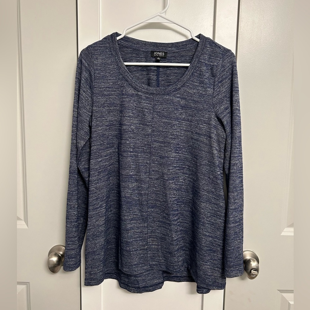 Blue knit sweater top